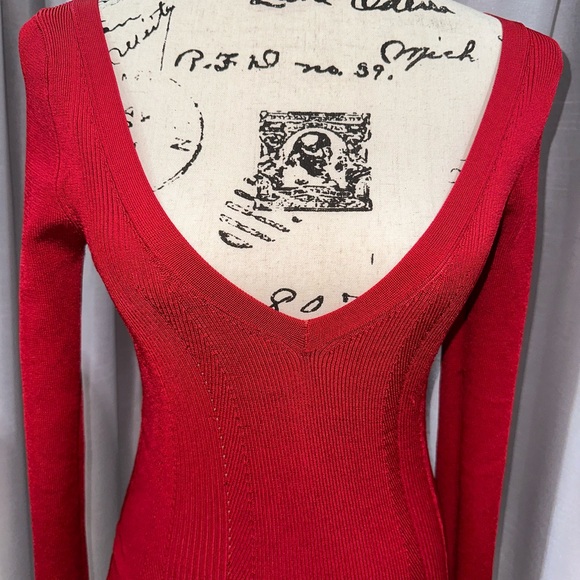 Women's Red Sweater - Picture 6 of 8